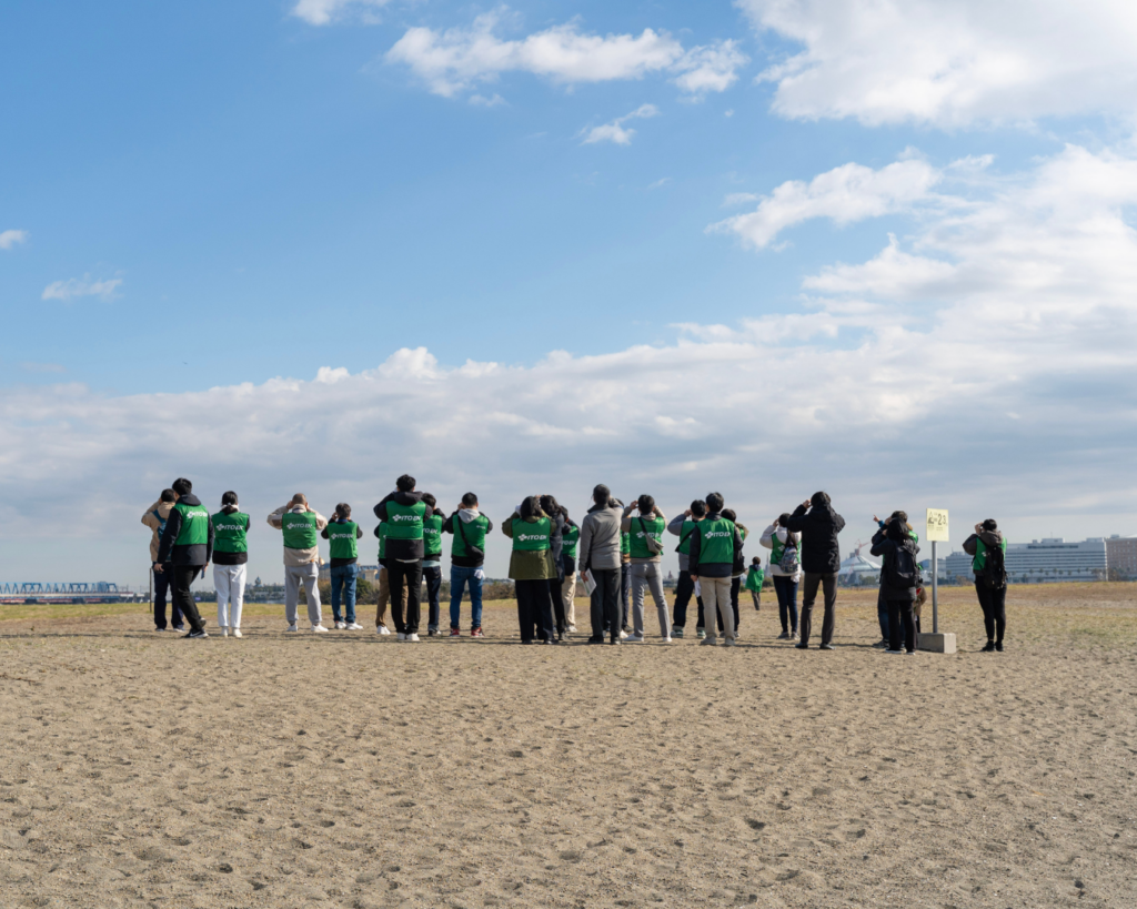 伊藤園「Green Tea for Good」｜都立葛西海浜公園 野鳥観察・清掃活動の様子・NPO birth パークレンジャー