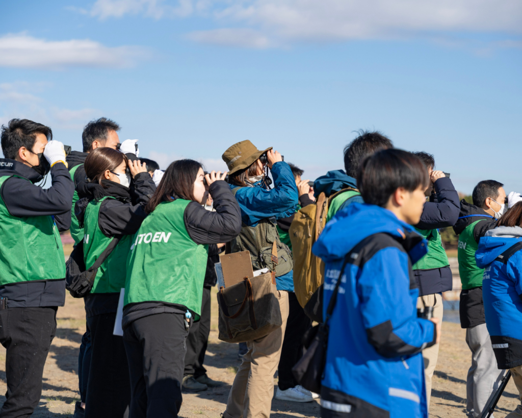 伊藤園「Green Tea for Good」｜都立葛西海浜公園 野鳥観察・清掃活動の様子・NPO birth パークレンジャー