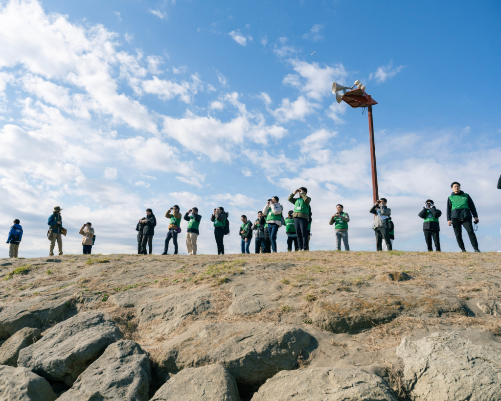 伊藤園「Green Tea for Good」｜都立葛西海浜公園 野鳥観察・清掃活動の様子・NPO birth パークレンジャー