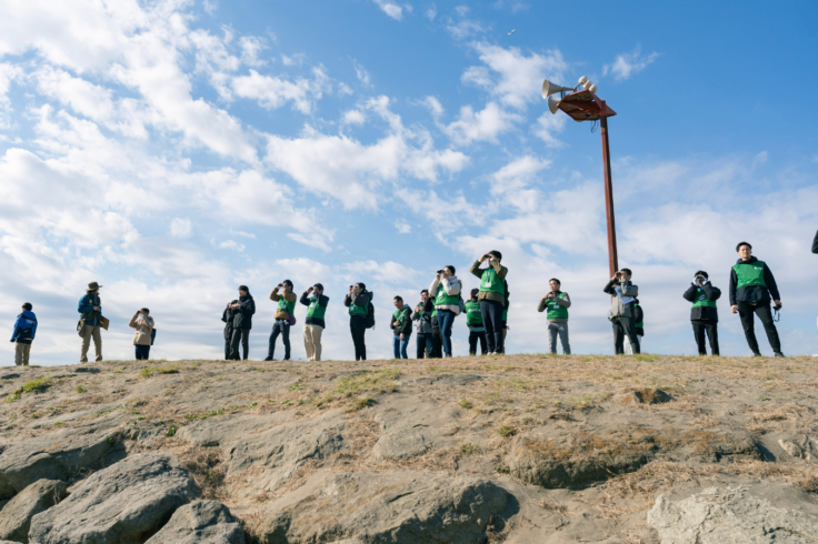 伊藤園「Green Tea for Good」｜都立葛西海浜公園 野鳥観察・清掃活動の様子・NPO birth パークレンジャー