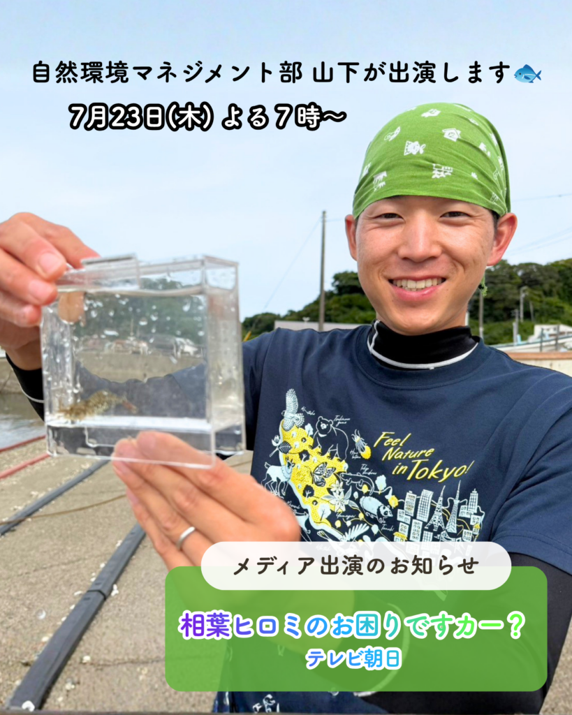 相葉ヒロミのお困りですカー？出演　NPObirthの山下　自然環境マネジメント部